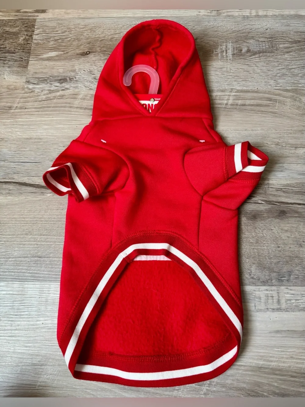 KONG red dog hoodie (size S/P). This fleece model features classic white sporty